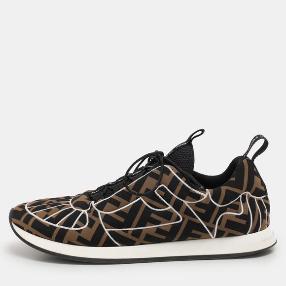 Fendi Brown/black Zucca Fabric Ffreedom Sneakers Size 37.5,New Products : American Fashion Style Bags On Sale